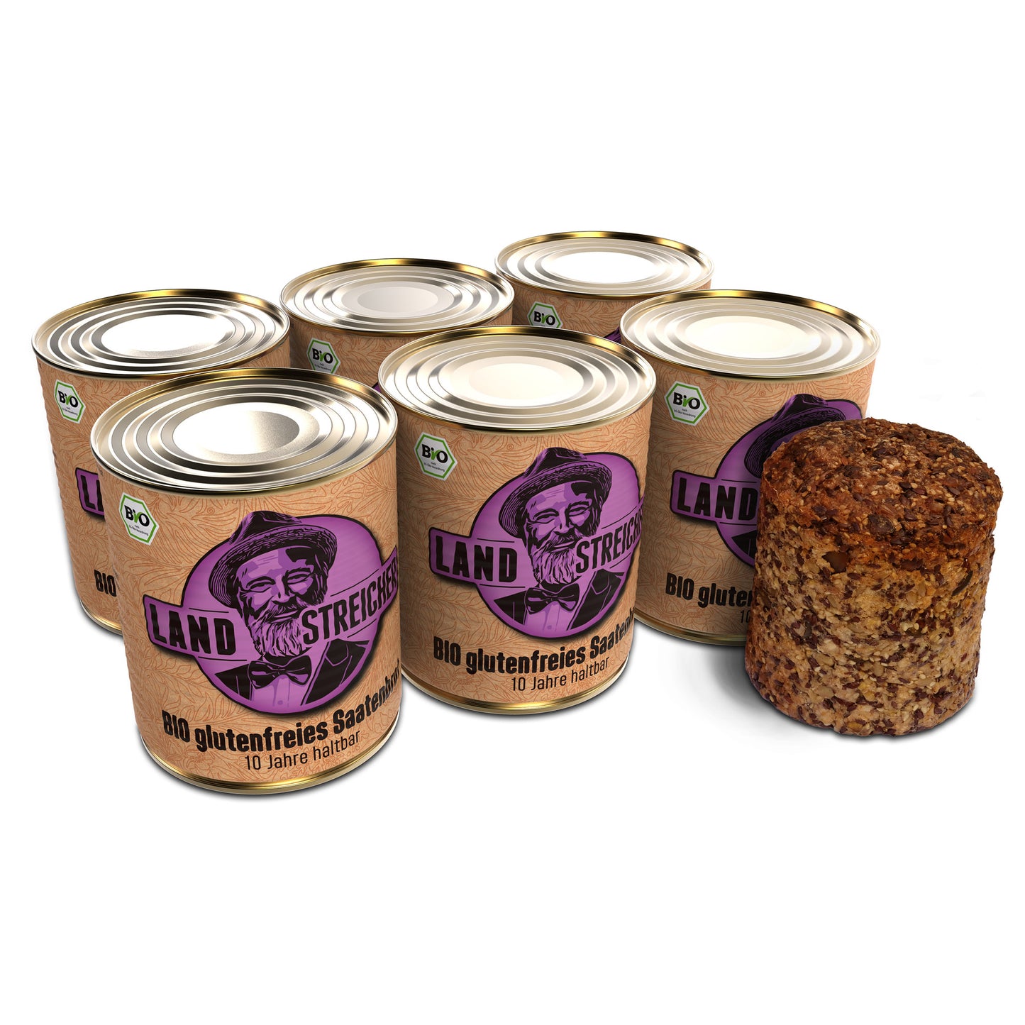 6 x BIO Saatenbrot glutenfrei | ca. 600g