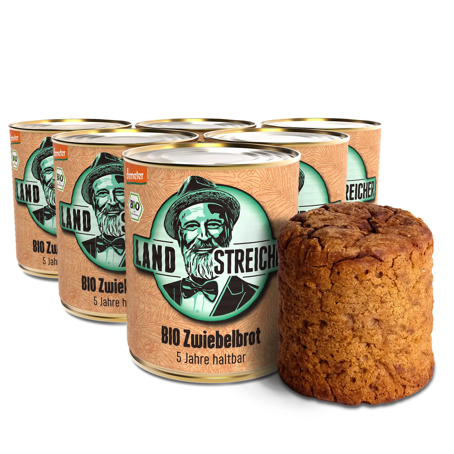 6x Demeter BIO Zwiebelbrot | ca. 400g je Dose