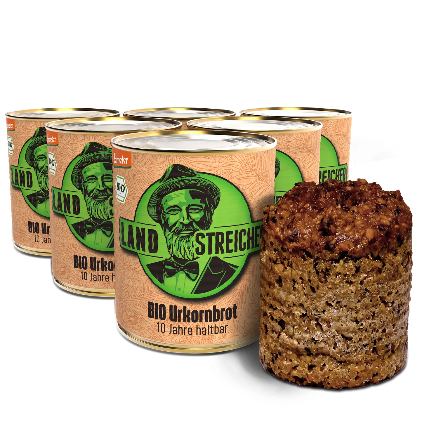 6 x Demeter BIO Urkornbrot | ca. 500g je Dose