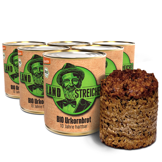 6 x Demeter BIO Urkornbrot | ca. 500g je Dose