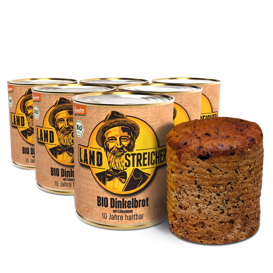 6 x Demeter BIO Dinkelbrot | ca. 400g je Dose