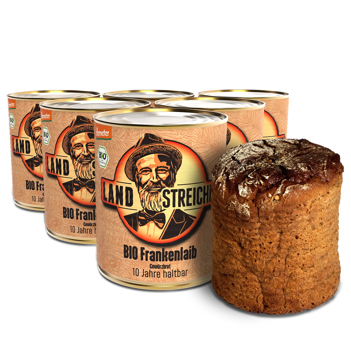 6x Demeter BIO Frankenlaib (Gewürzbrot) | ca. 400g je Dose