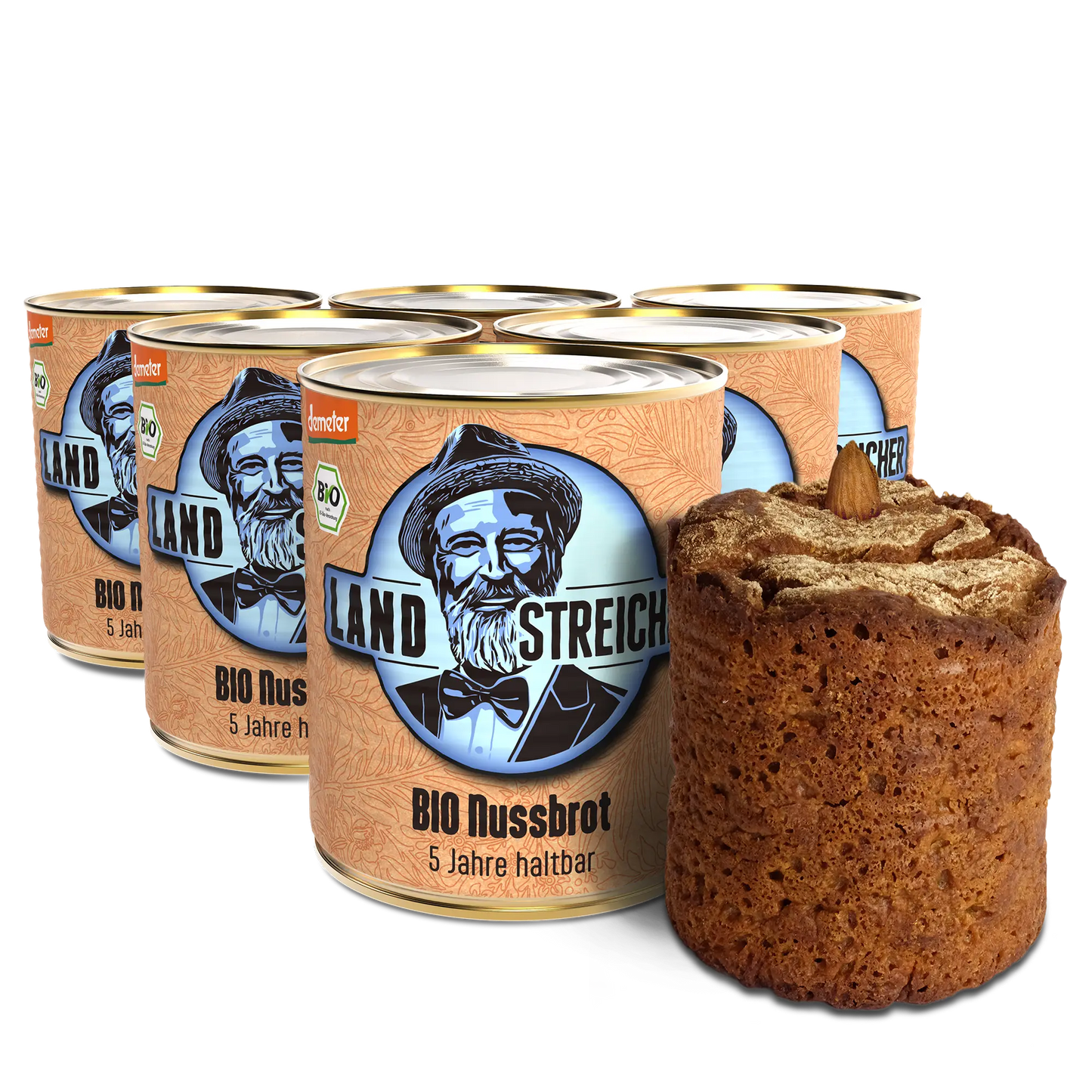 6x Demeter BIO Nussbrot | ca. 400g je Dose