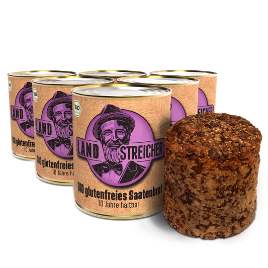 6 x BIO Saatenbrot glutenfrei | ca. 600g je Dose