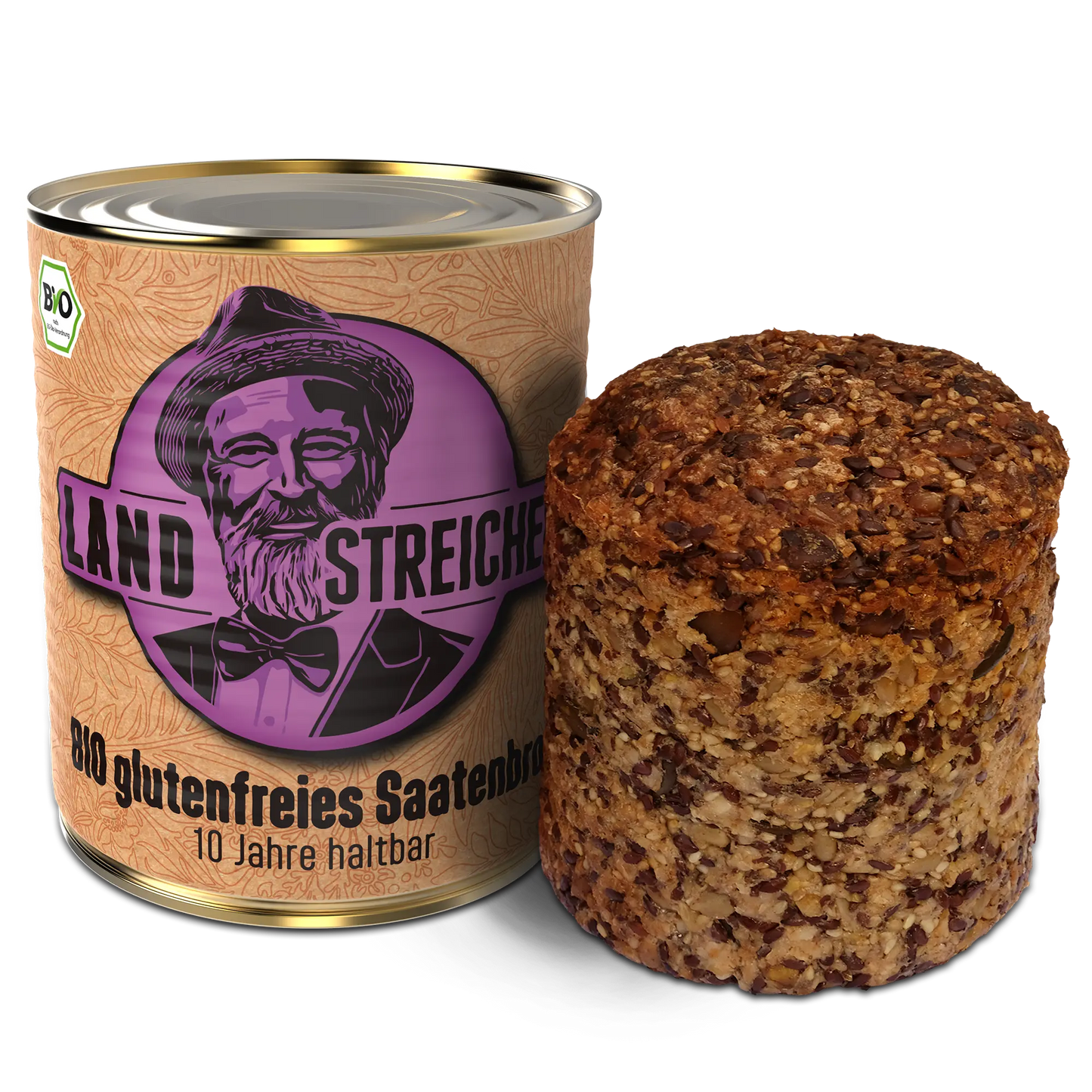 6 x BIO Saatenbrot glutenfrei | ca. 600g je Dose